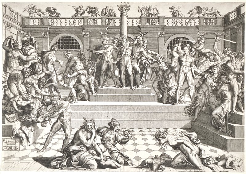 Massacre of the Innocents, Nicolas Béatrizet, c. 1540–65
