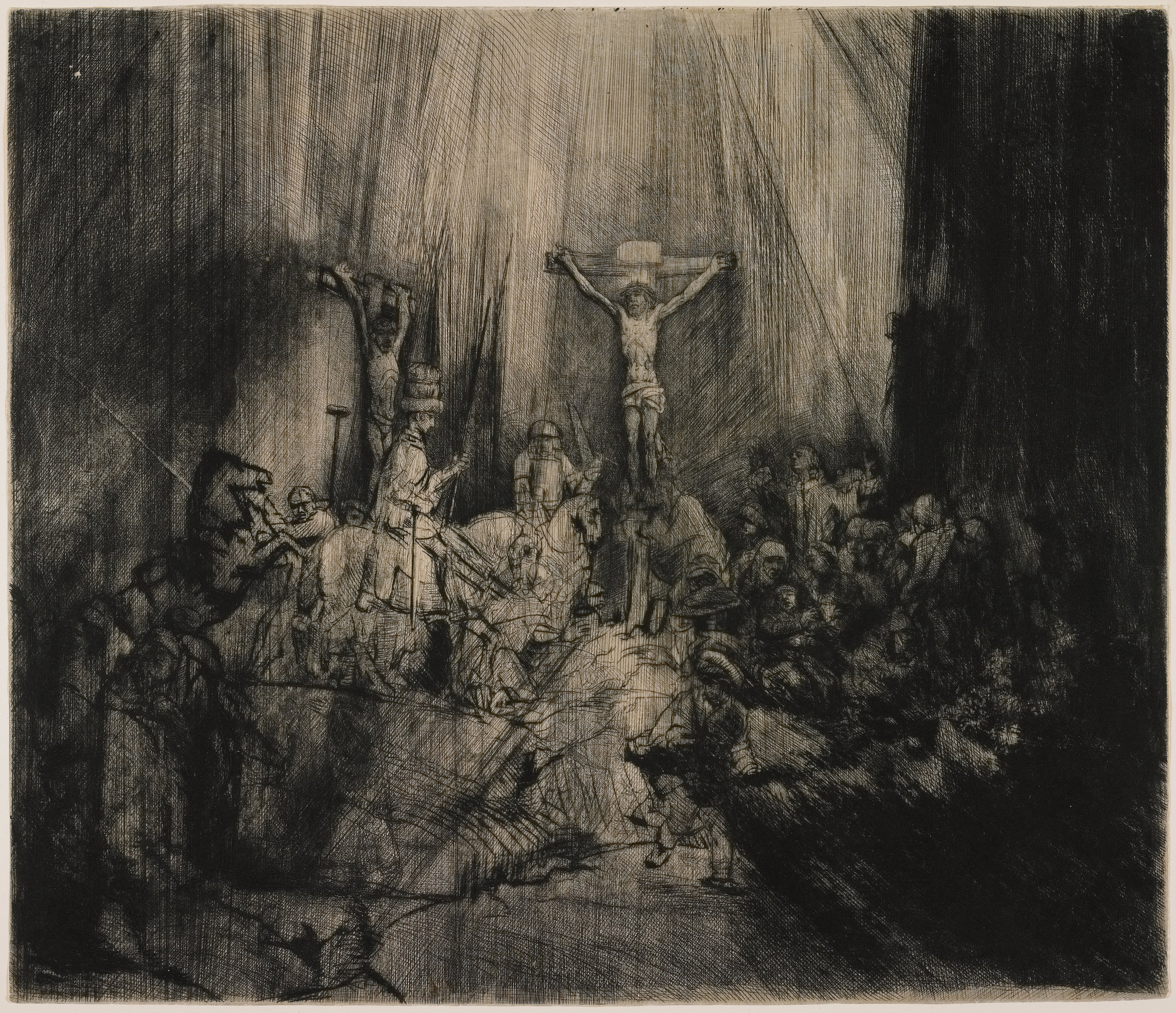 The Three Crosses, Rembrandt van Rijn | Mia
