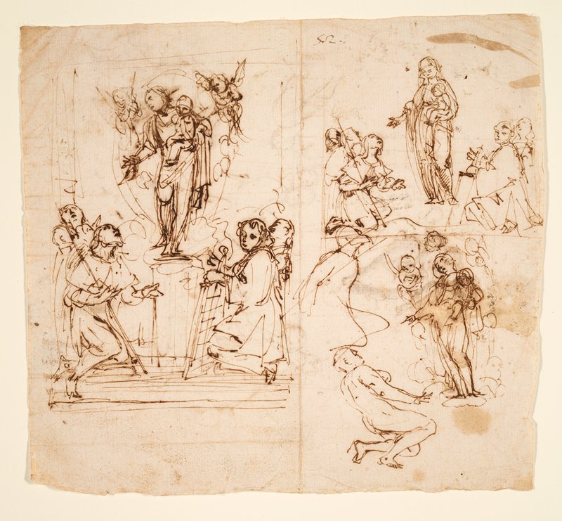 Madonna and Child with Saints Laurence, Roch, Jerome, and others, Giovanni Baglione, c. 1630