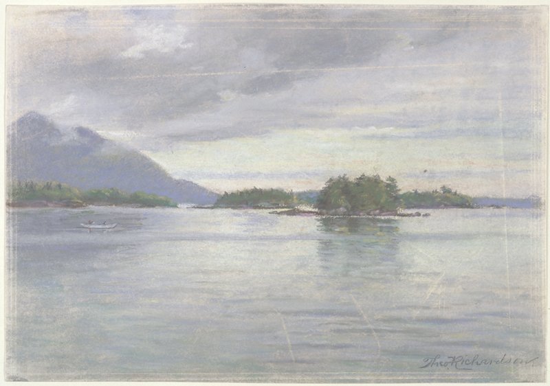 Near the Fiords. Silver and Gray. Evening, Theodore J. Richardson, 19th century