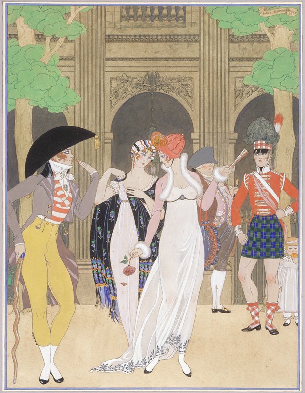 La Merveilleuse au Palais Royal, Georges Barbier, 1921