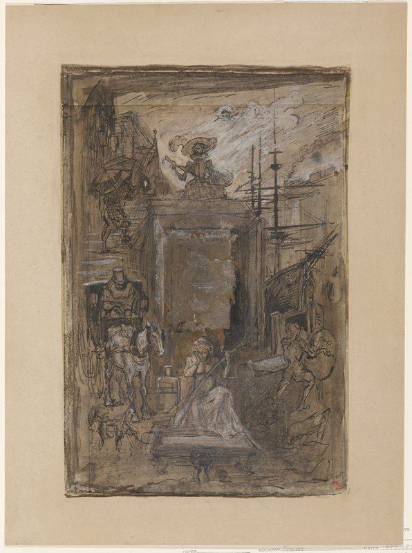 The Cab, Félix Buhot, c. 1883