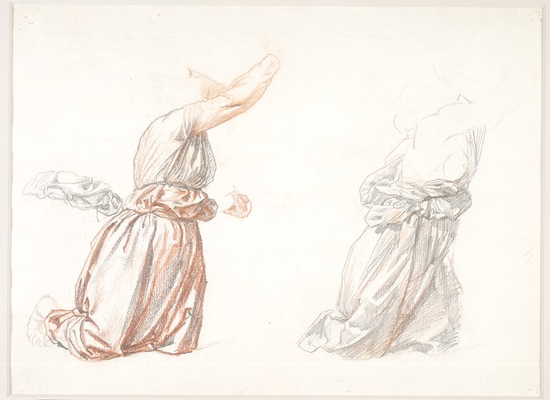 Etude de Draperie, Henri Lehmann, 19th century
