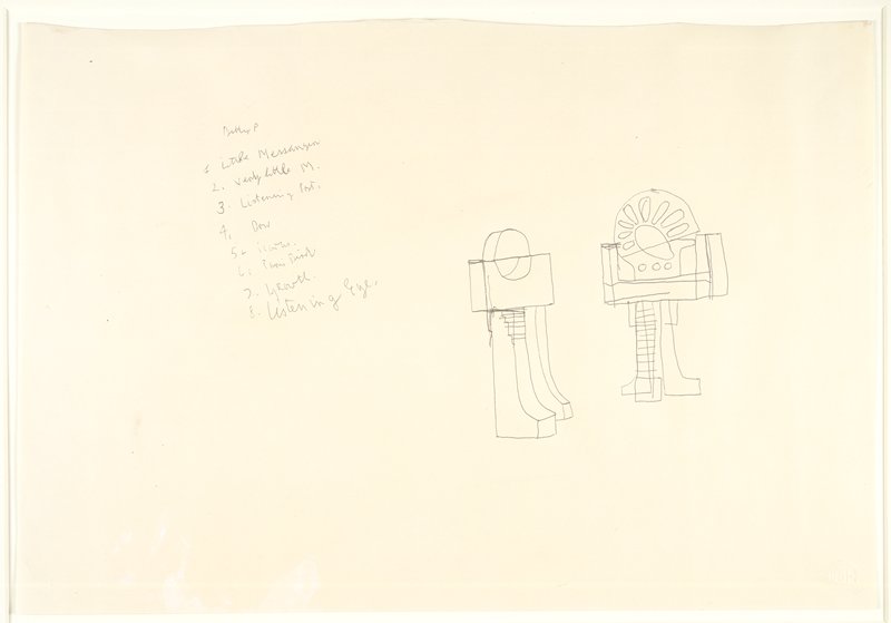 Two Studies for Sculptures, Sir Eduardo Paolozzi, c. 1964