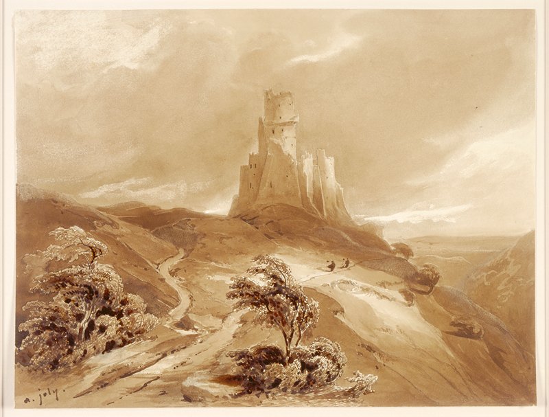 Ruins of a Château de Tournoel, Alexis-Victor Joly, c. 1825–30