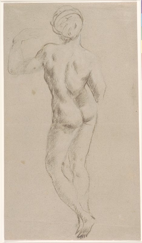 Study of a Female Nude from Rear, Charles Chaplin, 19th century