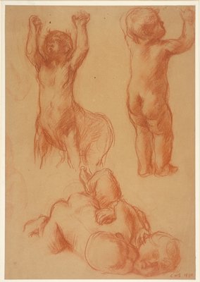Dokumentasi “Studies of Children and a Young Centaur”; Red chalk on paper. Minneapolis Institute of Art.