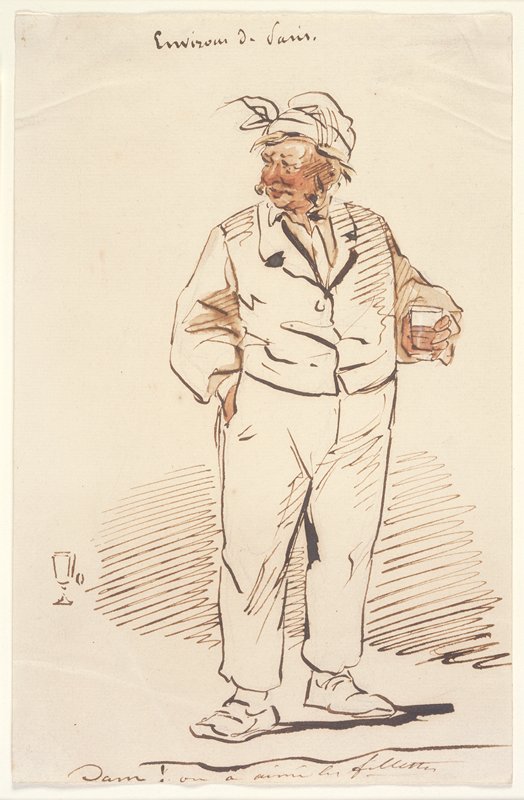 Parisian Types: the Toper, Paul Gavarni, 19th century