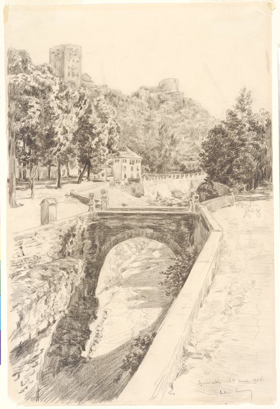 Prominade des Tristes, Alexandre Lunois, 1908