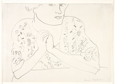 Dokumentasi “Woman with Folded Hands”; Pen and india ink on paper. Minneapolis Institute of Art.