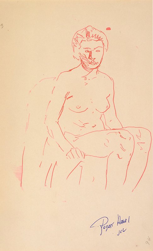 Seated Female Nude, Robert Henri, 20th century