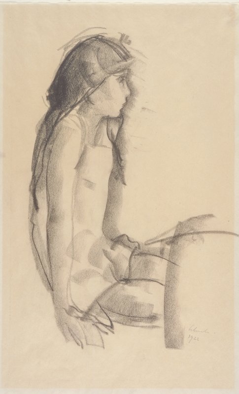 Study of a Young Girl, Gotthard Schuh, 1922