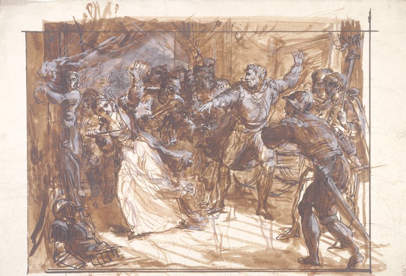 The Death of Lucretia, Pietro Fancelli, 18th century
