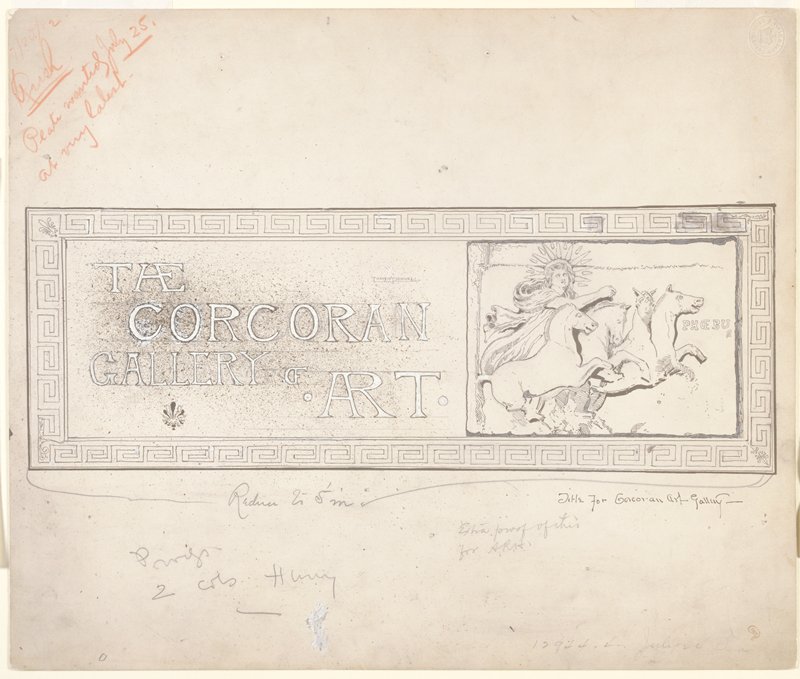 Title for Corcoran Art Gallery, Joseph Pennell, 19th century