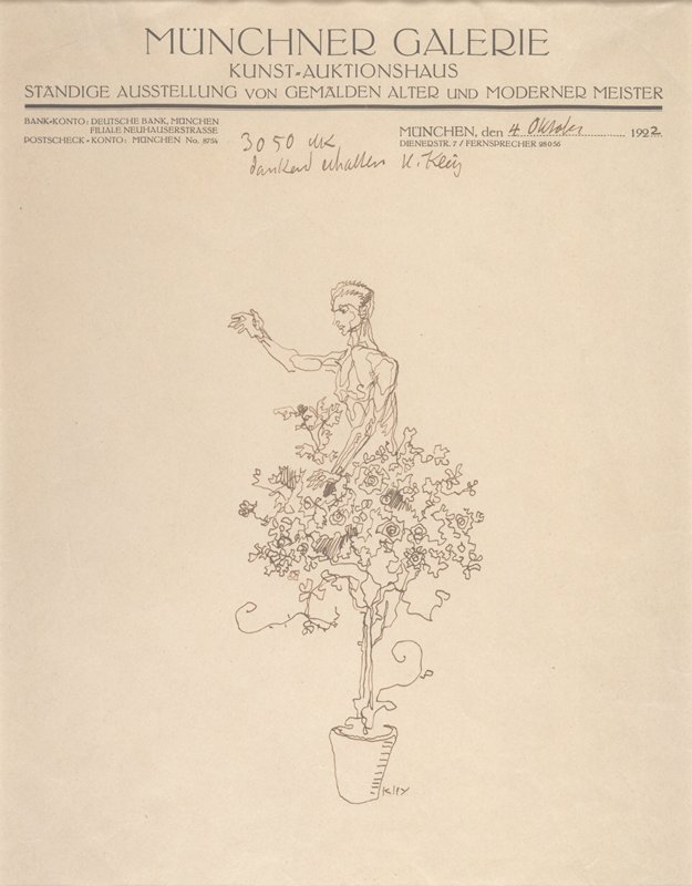 Plant Man, Heinrich Kley, 1922