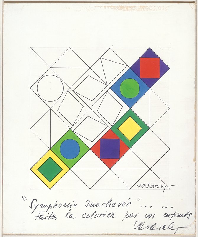 Symphonie Inachevee, Victor Vasarely, 1967
