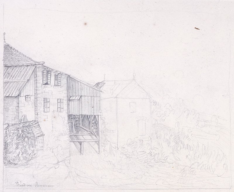 Sawmill, Théodore Rousseau, 1825