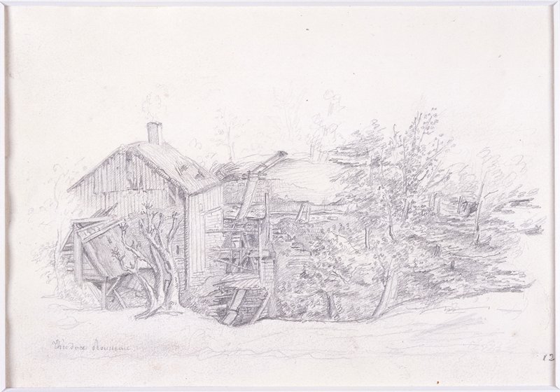 Sawmill, Théodore Rousseau, 1825