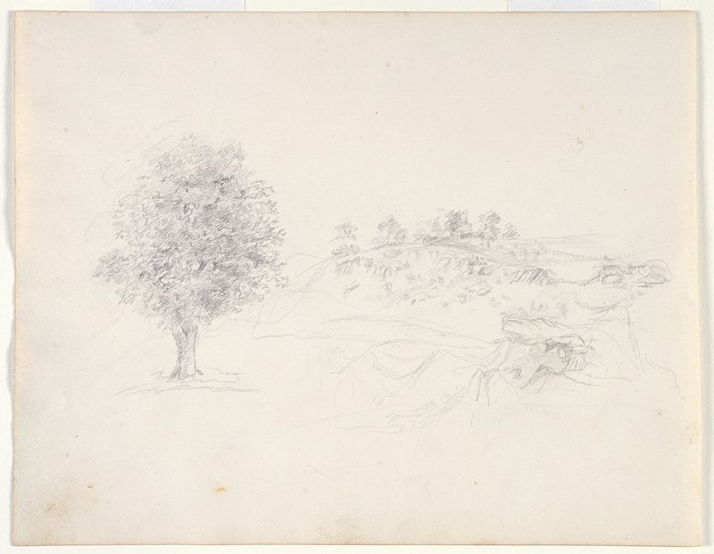 Landscape Study, Théodore Rousseau, 1825 (?)