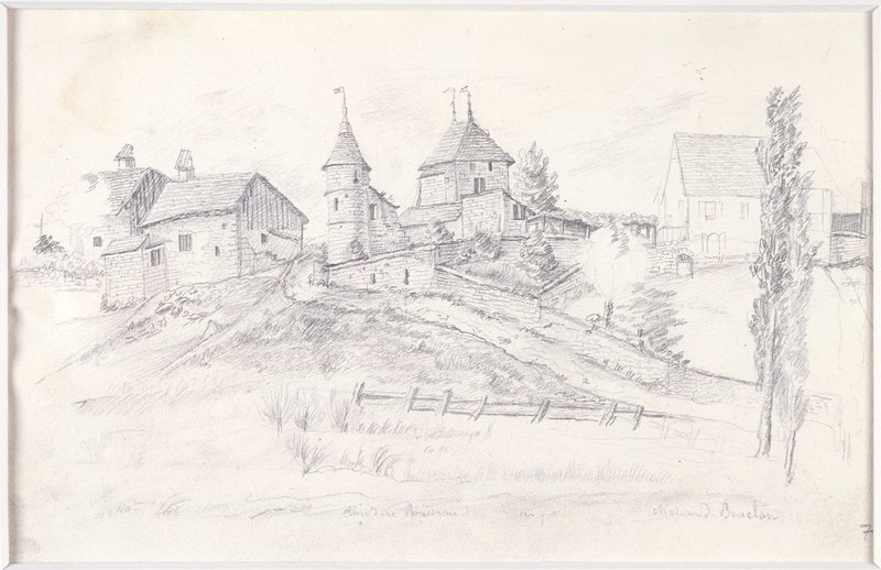 Chateau de Bouclan, Théodore Rousseau, 1825