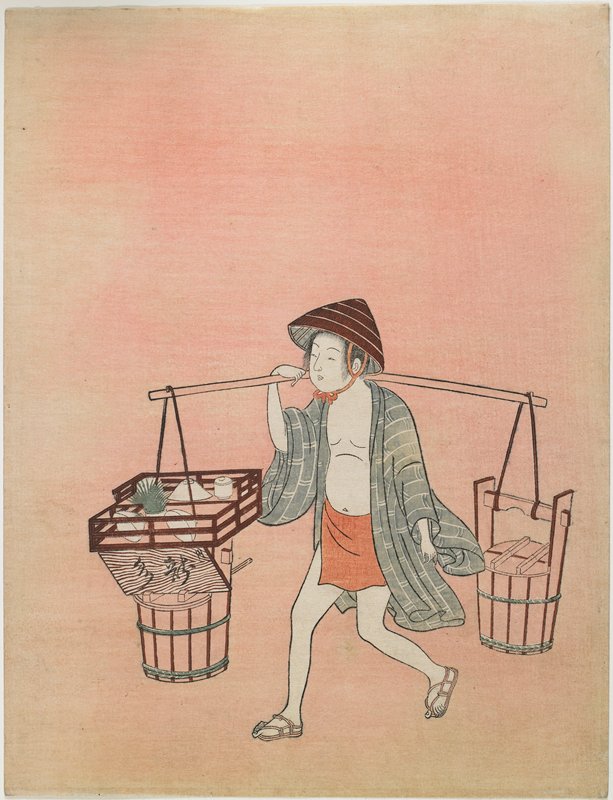 A Water Vendor (second state), Suzuki Harunobu, 1765