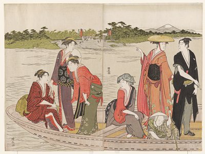 Dokumentasi “Ferry at Rokugō”. Minneapolis Institute of Art.