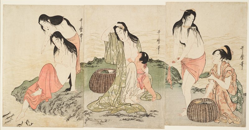 Abalone Divers, Kitagawa Utamaro, 1797–98