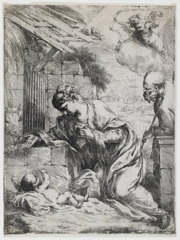 The Nativity, Bartolomeo Biscaino, 1655