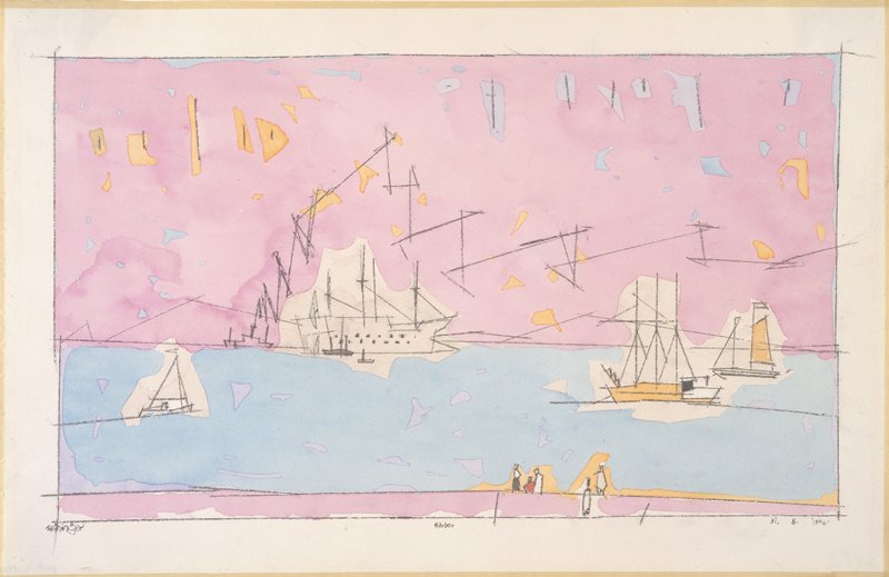 Harbor, Lyonel Feininger, 1944