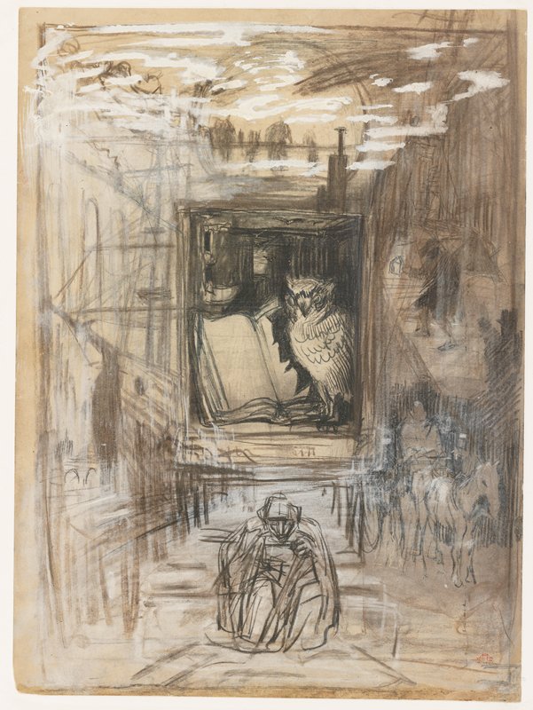 The Owl, Félix Buhot, 1883