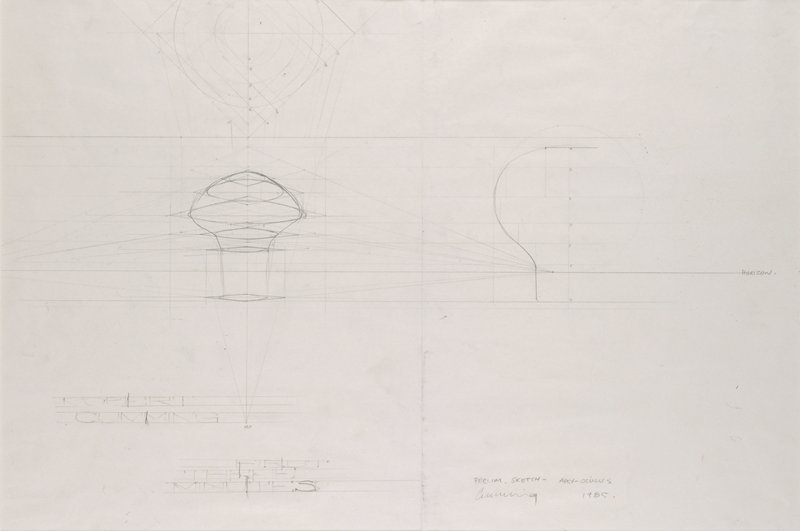 Preliminary Sketch for 'Apex Oculus', Robert Cumming, 1985
