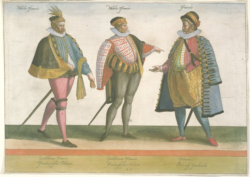Three French Gentlemen, Abraham de Bruyn, 1581