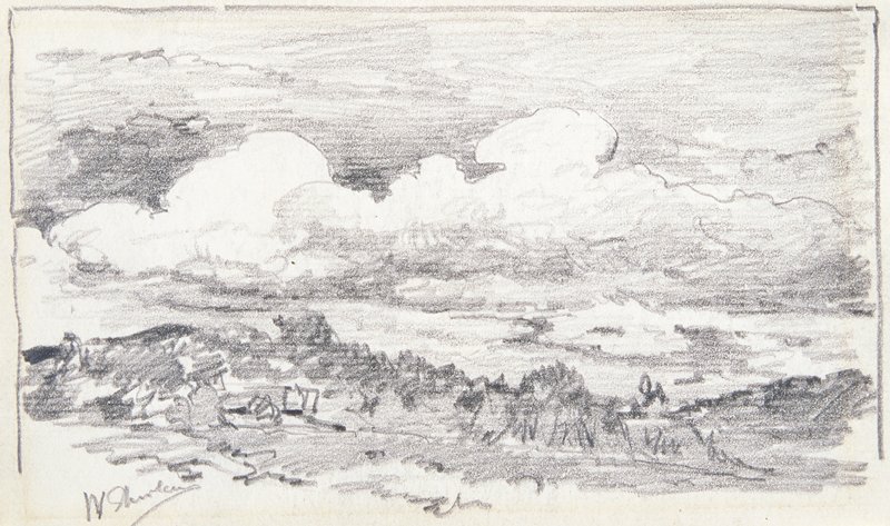 Sketch made on Indian Reservation, Montana, Walter Shirlaw, 19th century