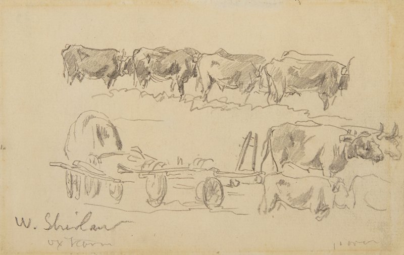 Sketch made on Indian Reservation, Montana, Walter Shirlaw, 19th century
