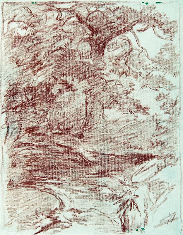 Tree Study, Walter Shirlaw, 19th century