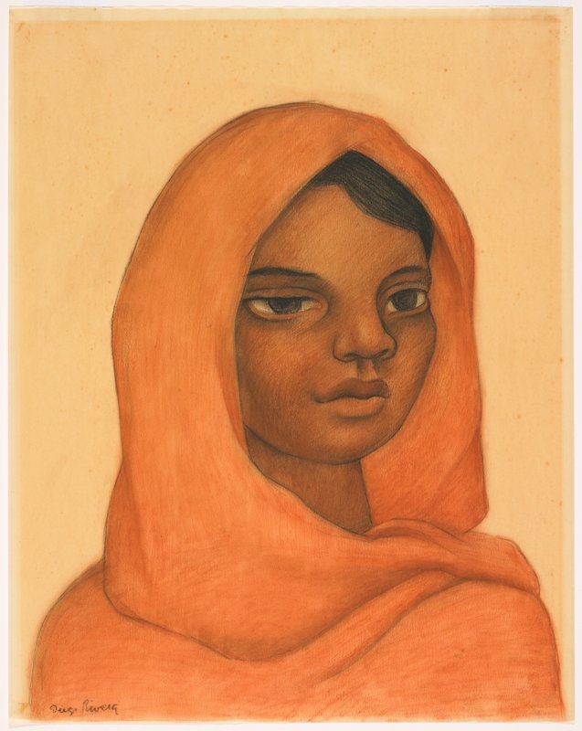 Head of a Young Girl by Diego Rivera