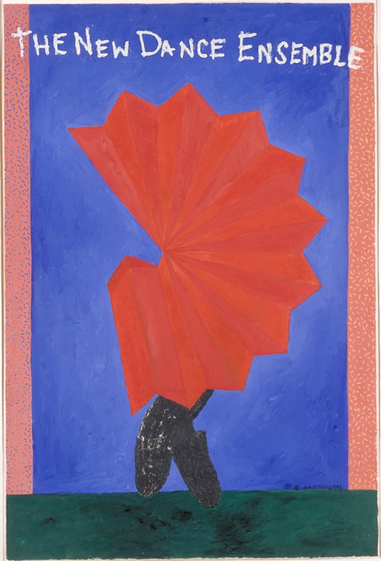 Study for New Dance Ensemble Poster, Harmony Hammond, 1982