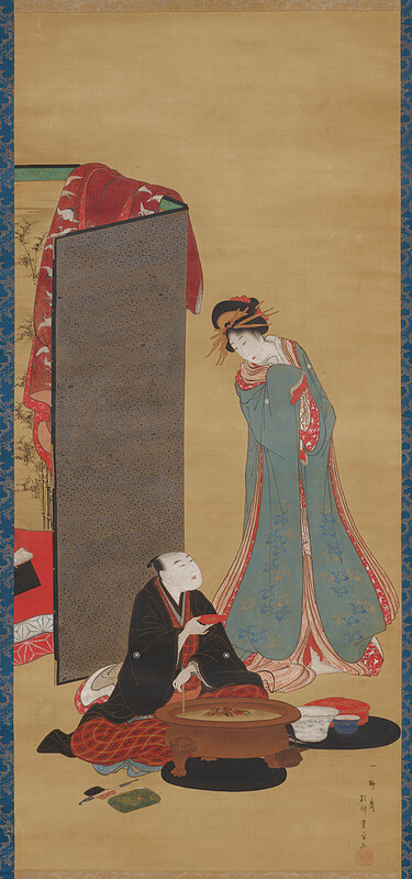 A Night-cap, Utagawa Toyohiro, c. 1796