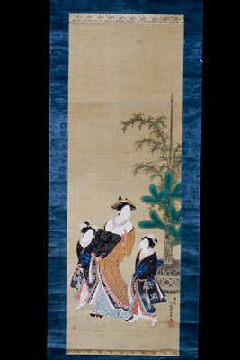 Courtesan with Two Attendants, Isoda Koryūsai, second half 18th century