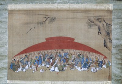 Shōjō Under a Sake Cup, Tsukioka Settei, mid to late 18th century