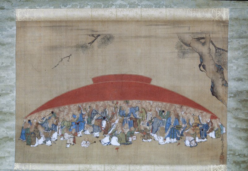 Shōjō Under a Sake Cup, Tsukioka Settei, mid to late 18th century