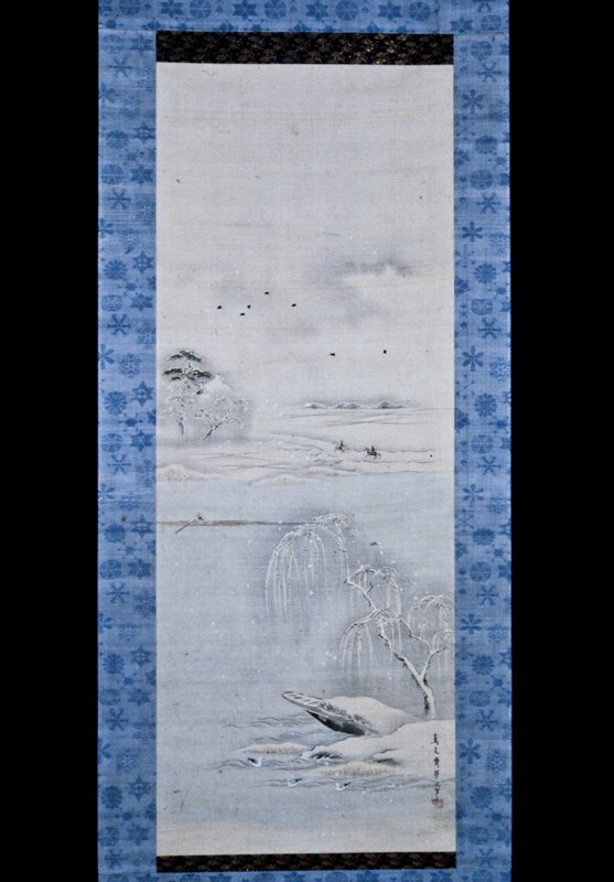 River View in Snow, Hosoda Eishi, late 18th–early 19th century