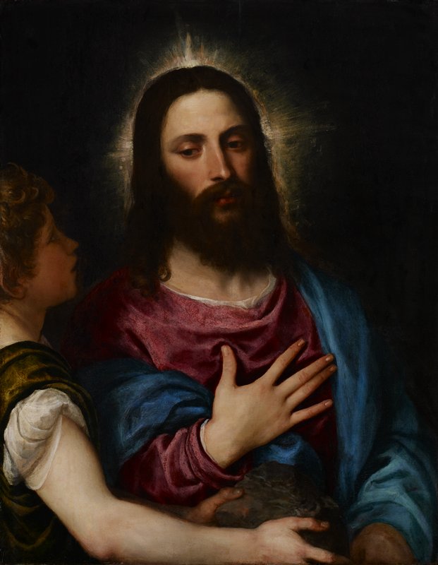 The Temptation of Christ by Titian (Tiziano Vecelli)
