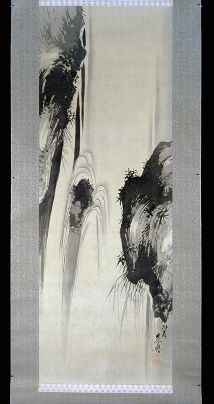 Waterfall, Shibata Zeshin, 1887