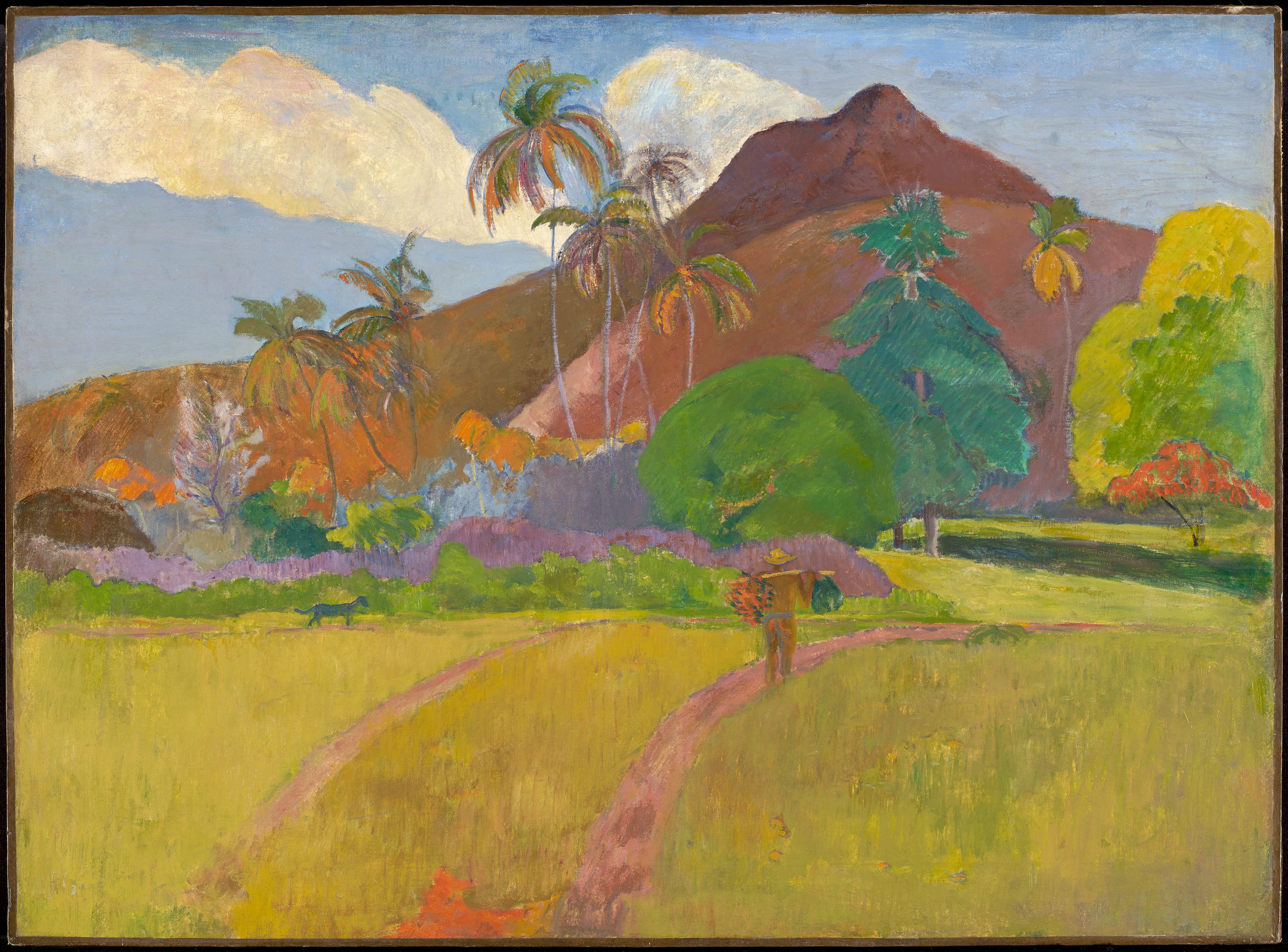 Paul Gauguin 【マンダリンのある風景】　高級複製 Tahitian Landscape, Paul Gauguin | Mia