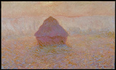 Grainstack, Sun in the Mist, Claude Monet, 1891