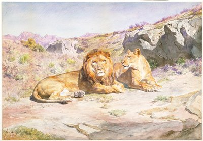 Dokumentasi “Royalty at Home”; Watercolor with white heightening on cream paper. Minneapolis Institute of Art.