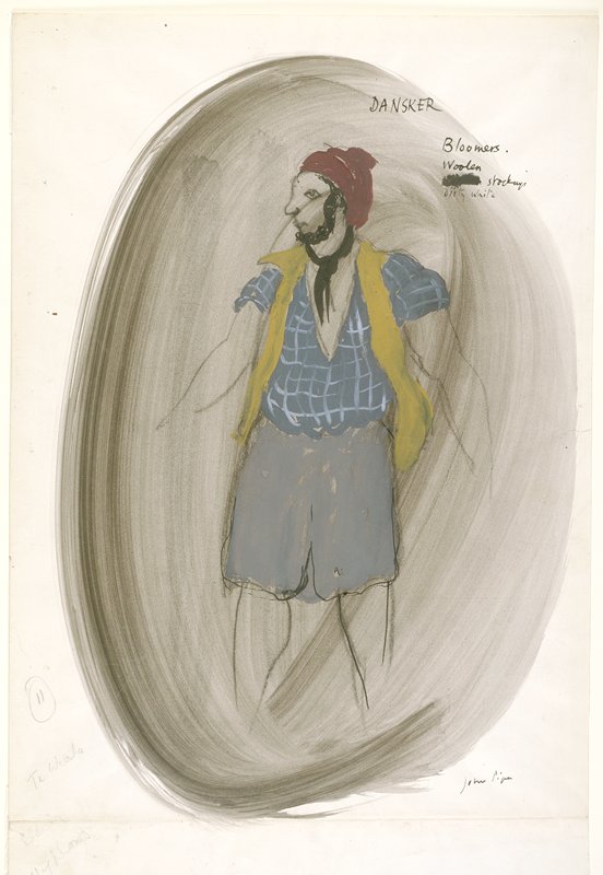 Dansker; Costume Design for Benjamin Britten's Opera 'Billy Budd', John Piper, 1951