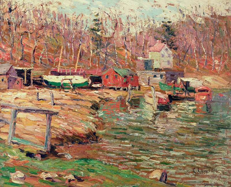 Harlem River Scene, Ernest Lawson, 20th century