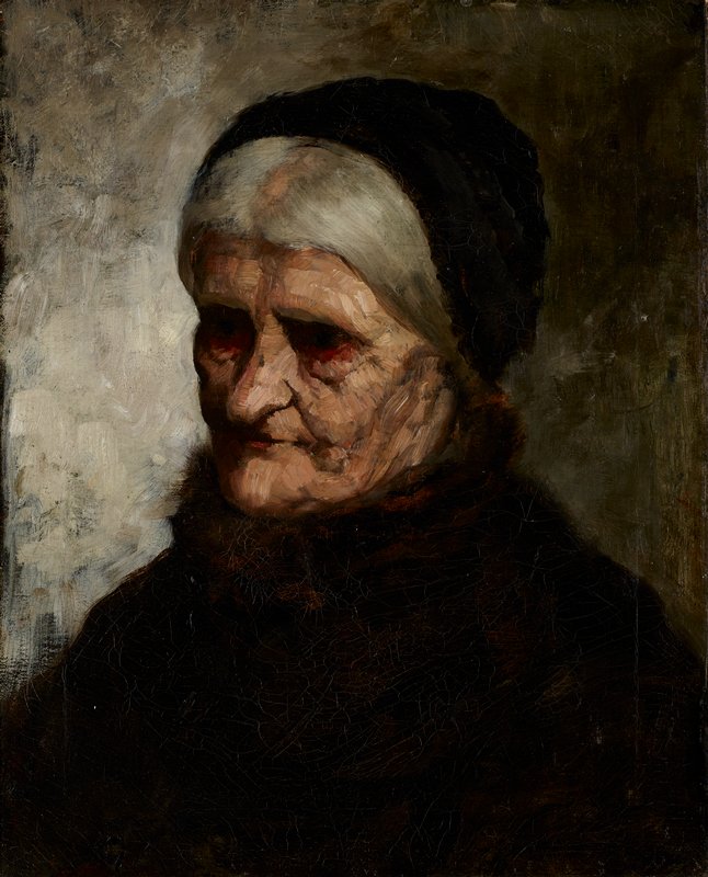 Head of an Old Woman, Robert Koehler, 1881